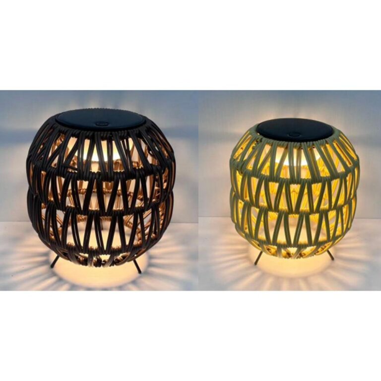 Woven Rattan Series Woven Rattan Solar Table Lamp
